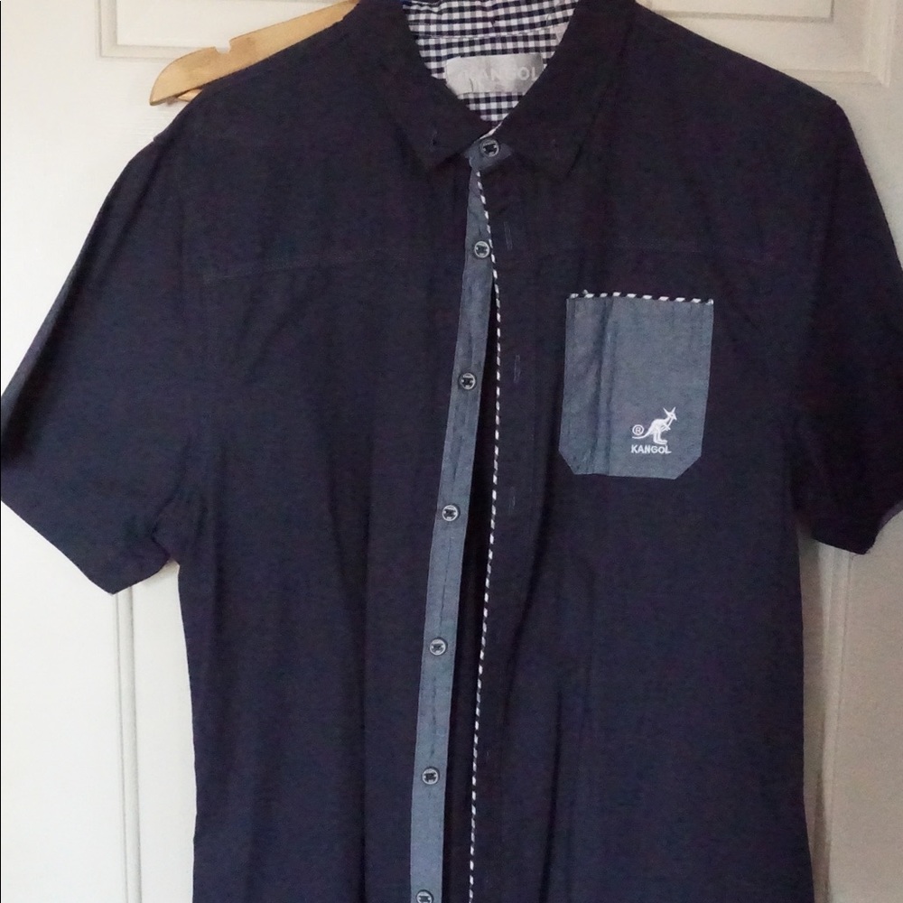 Short sleeve Kangol button up shirt
